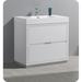 Kaydis Ivy Bronx 36" Free-Standing Single Sink Bathroom Vanity Set Wood/Plastic in White | 34 H x 36 W x 19 D in | Wayfair