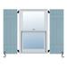 Atlantic Premium Shutters Atlantic Classic Two Batten, Board & Batten Shutters Composite Wood in Blue | 69 H x 17 W x 1 D in | Wayfair ACB117X69HB