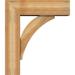 Ekena Millwork Thorton Block Bracket w/Offset Brace Wood in Brown | 30 H x 6 W x 26 D in | Wayfair BKT0806X26X30THR05RWR