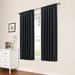 Eclipse kids Macklin Solid Thermaback out Rod Pocket Window Curtain Panel Polyester in Black | 84 H in | Wayfair 14958042X084BLK