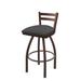 Holland Bar Stool 411 Jackie Low Back Swivel Bar & Counter Stool Plastic in Brown | 34 H x 18 W x 18 D in | Wayfair 41125BZ004