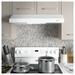 GE Appliances 30" 200 CFM Convertible Under Cabinet Range Hood Stainless Steel in White | 5.5 H x 29.88 W x 20 D in | Wayfair JVX3300DJWW