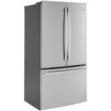 GE Appliances GE 36" Counter Depth French Door 23.1 cu. ft. Smart Energy Star Refrigerator w/ Fingerprint Resistant Finish, in Gray | Wayfair