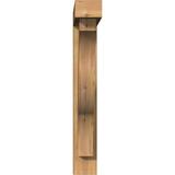 Ekena Millwork Funston Block Bracket w/Offset Brace Wood in Brown | 38 H x 6 W x 30 D in | Wayfair BKT0604X30X38FST05SWR