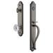 Grandeur Arc One-Piece Handleset w/ Single Cylinder Deadbolt and S Grip w/ Fontainebleau Knob in Gray | 19 H x 3 W x 3 D in | Wayfair 844023