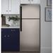 GE Appliances 28" Energy Star Top Freezer 17.5 cu. ft. Refrigerator in Gray | 67.38 H x 28 W x 32.63 D in | Wayfair GTE18DCNRSA