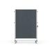 Ghent Nexus Free-Standing Bulletin Board Metal/Fabric in Gray | 57 H x 34.25 W x 2.25 D in | Wayfair NEX223FFP-91