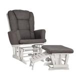 Graco Sterling Glider w/ Ottoman Polyester or Polyester Blend in Brown | 41.5 H x 26.5 W x 19 D in | Wayfair 06442-581