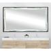 Hanshaw Modern & Contemporary Bathroom/Vanity Mirror in Green/Gray/White Laurel Foundry Modern Farmhouse® | 31.5 H x 55.5 W x 0.75 D in | Wayfair