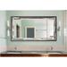 Hanshaw Modern & Contemporary Bathroom/Vanity Mirror in Red/Black/Brown Laurel Foundry Modern Farmhouse® | 36 H x 53.5 W x 0.75 D in | Wayfair