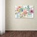 'Rainbow Seeds Flowers X' Canvas Painting Print by Lisa Audit Laurel Foundry Modern Farmhouse® | 12 H x 2 D in | Wayfair