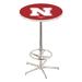 Holland Bar Stool NCAA Pub Table Metal in Gray | 42 H x 30 W x 30 D in | Wayfair L216C4228NebrUn