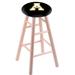 Holland Bar Stool NCAA 30" Bar Stool Wood/Plastic/Acrylic in Brown | 30 H x 18 W x 18 D in | Wayfair RC30MSNatAppStU