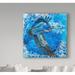 Highland Dunes 'Blue Heron in Painting' Acrylic Painting Print on Wrapped Canvas Canvas | 14 H x 14 W x 2 D in | Wayfair