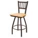 Holland Bar Stool Contessa Swivel Solid Wood Counter, Bar & Extra Tall Stool Wood/Metal in Brown | 16 D in | Wayfair 81036BZNatMpl