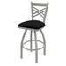 Holland Bar Stool 820 Catalina Swivel Counter Stool Upholstered/Metal in Gray/Black | 39 H x 18 W x 18 D in | Wayfair 82025ANBlkVinyl