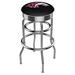 Holland Bar Stool NCAA Bar & Counter Stool Plastic/Acrylic/Leather/Metal/Faux leather in Gray | 30 H x 18 W x 18 D in | Wayfair L7C3C25SouIll