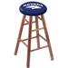 Holland Bar Stool NCAA 24" Bar Stool Wood/Plastic/Acrylic in Yellow | 24 H x 18 W x 18 D in | Wayfair RC24MSMedNevaUn