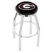 Holland Bar Stool NCAA Swivel Counter and Bar Stool Upholstered/Metal in Gray | 30 H x 18 W x 18 D in | Wayfair L8C2C25GA-G