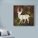 Millwood Pines Southwest Lodge Deer I by Michael Mullan - Graphic Art Print on Canvas in Green | 14 H x 14 W x 2 D in | Wayfair