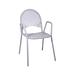 H&D Restaurant Supply, Inc. Stacking Patio Dining Chair in Gray | 32.75 H x 20 W x 24.25 D in | Wayfair OM-100-S
