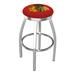 Holland Bar Stool NHL Swivel Extra Tall Stool Upholstered/Metal in Gray | 36 H x 19 W x 19 D in | Wayfair L8C2C30ChiHwk-R