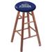 Holland Bar Stool NCAA 24" Bar Stool Wood/Plastic/Acrylic in Yellow | 24 H x 18 W x 18 D in | Wayfair RC24MSMedNorFla