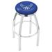 Holland Bar Stool NCAA Swivel Counter and Bar Stool Upholstered/Metal in Gray | 30 H x 18 W x 18 D in | Wayfair L8C2C30AirFor