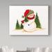 The Holiday Aisle® 'Snowman Holding Small Christmas Tree' Canvas Art Canvas in Green | 14 H x 19 W in | Wayfair DCD2A3D107E7467883E825163FC92A4E