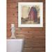 August Grove® Folk Art Outhouse II Framed Wall Art for Living Room, Home Wall Decor Framed Print by Pam Britton Paper | 15 H x 15 W x 1 D in | Wayfair