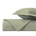 Home Treasures Linens Channel Coverlet Set 100% Eygptian Cotton in Green | Queen Coverlet/Bedspread + 2 Shams | Wayfair EMCNN3QCVSETCG