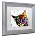 Trademark Fine Art 'The Pop Cat' by Dean Russo Picture Frame - Graphic Art Print on Canvas Canvas, Wood | 14.5 H x 17.5 W x 1.25 D in | Wayfair