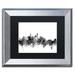 Trademark Fine Art 'Beijing China Skyline B&W' Framed Graphic Art Canvas in Black/White | 0.5 D in | Wayfair MT1079-S1114BMF