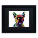 Trademark Fine Art 'French Bulldog' Framed Graphic Art on Canvas Canvas | 11 H x 14 W x 0.5 D in | Wayfair MT0935-B1114BMF