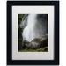 Trademark Fine Art 'Meditative Falls' Framed Photographic Print on Canvas Canvas, Wood | 14 H x 11 W x 0.5 D in | Wayfair PSL0764-B1114MF