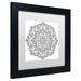 Trademark Fine Art 'Sublime Mandala' Framed Graphic Art Print on Canvas Canvas, Wood in Black/White | 13 H x 13 W x 0.75 D in | Wayfair