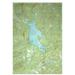 Betsy Drake Interiors Nautical Map Newfound Lake NH Garden 1-Sided Polyester Garden Flag in Green | 18 H x 12.5 W in | Wayfair FL794