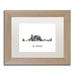 Trademark Fine Art 'El Paso Texas Skyline WB-BW' Framed Graphic Art on Canvas Canvas, Wood | 0.5 D in | Wayfair MW0436-B1114MF