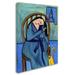 Trademark Fine Art 'Big Diva Combing Her Hair At Midnight' Print on Wrapped Canvas Canvas | 19 H x 14 W x 2 D in | Wayfair ALI8115-C1419GG