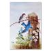 Trademark Fine Art 'Bluebirds w/ Daisies' Print on Wrapped Canvas Canvas | 19 H x 12 W x 2 D in | Wayfair ALI12245-C1219GG