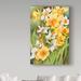 Trademark Fine Art Joanne Porter Early Spring Flowers - Wrapped Canvas Print Canvas in Green/Yellow | 19 H x 12 W x 2 D in | Wayfair