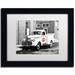 Trademark Fine Art 'Color Splash Vintage Photography' Framed Vintage Advertisement Canvas in Black/White | 11 H x 14 W x 0.5 D in | Wayfair