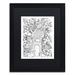 Trademark Fine Art 'Tree House' Framed Graphic Art on Canvas in Black/Green/White | 14 H x 11 W x 0.5 D in | Wayfair ALI3558-B1114BMF