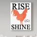 Trademark Fine Art 'Rise' Textual Art on Wrapped Canvas Canvas | 19 H x 14 W x 2 D in | Wayfair ALI22708-C1419GG