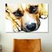 iCanvas 'Bull Terrier Eyes' by Michael Tompsett Painting Print on Canvas | 8 H x 12 W x 0.75 D in | Wayfair 8761-1PC3-12x8