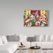 Trademark Fine Art 'Christmas Kittens' Graphic Art Print on Wrapped Canvas in Brown/Green/Red | 12 H x 19 W x 2 D in | Wayfair ALI24008-C1219GG