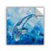 ArtWall Koi by Shiela Gosselin Removable Wall Decal Canvas/Fabric in Blue | 14 H x 14 W in | Wayfair 0gos012a1414p