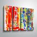 Brayden Studio® 'Conflagration' Acrylic Painting Print Multi-Piece Image on Canvas Canvas/Metal | 24 H x 32 W x 2 D in | Wayfair