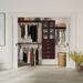 John Louis Home Solid Wood Reach-In Closet System w/ 5-Drawers & Glass Doors Solid Wood in Brown | 12 D in | Wayfair JLH-379