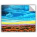 ArtWall Riders On The Storm' by Gene Foust Removable Wall Decal Canvas/Fabric in Blue/Orange | 14 H x 18 W in | Wayfair 0fou021a1418p